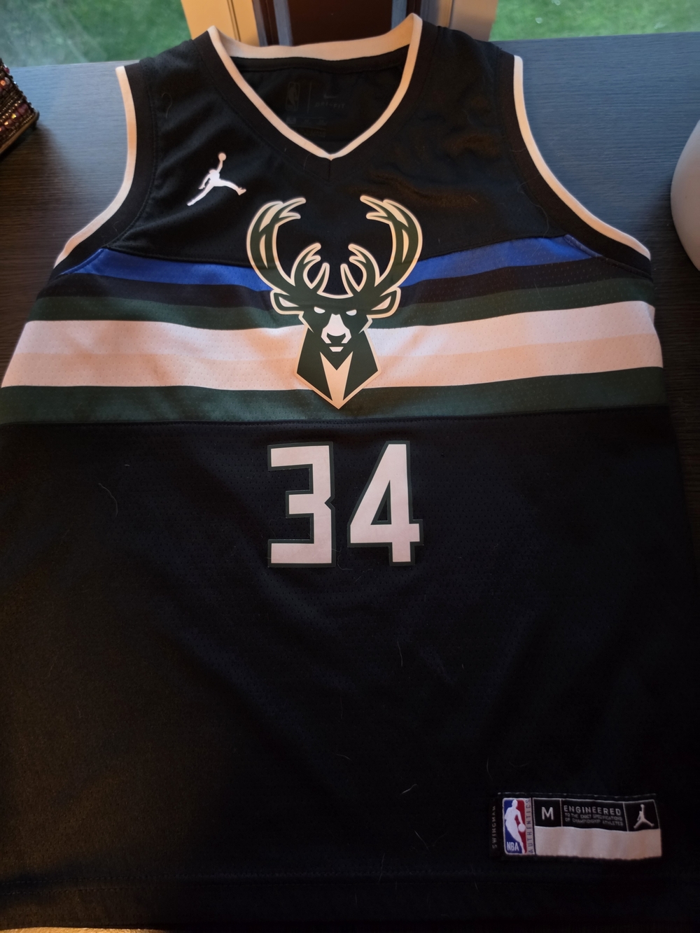 Nike Black Milwaukee Bucks #34 Giannis Antetokounmpo Jersey